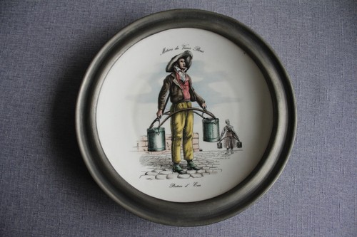 Assiette murale étain - assiette, et