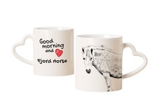 Cheval Fjord tasse avec un cheval bonjour mon cœur Art-Dog