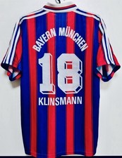 Maillot rétro BAYERN 1995/96 - Taille L - Joueur emblématique - #18 KLINSMANN