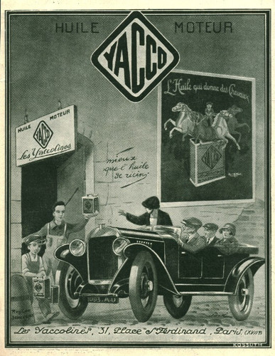 Publicité ancienne huile