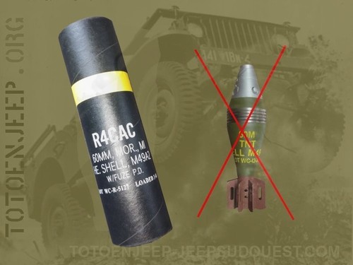 Tube vide obus mortier m60 - 1,