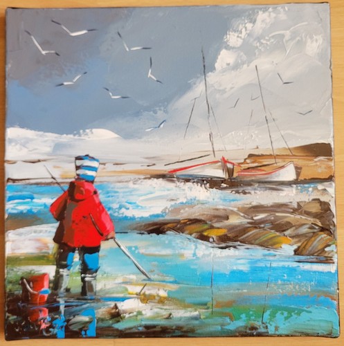 Huile sur toile - toile,