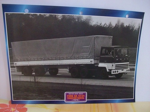 Carte fiche camion tracteur - fiche,