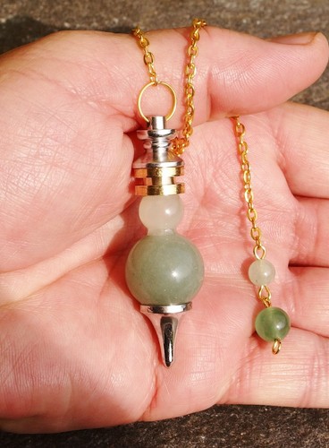 Pendule aventurine verte 2 - *,