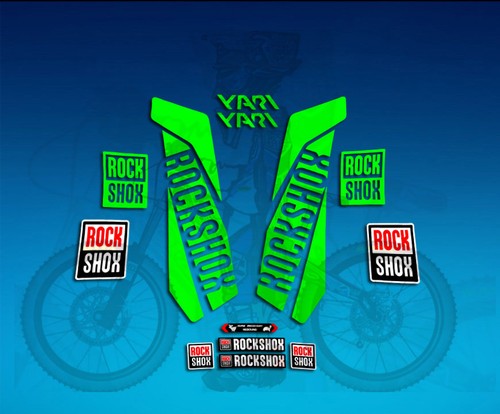 Autocollants fourche rock shox - autocollants,