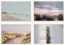 Lot 4 cartes postales