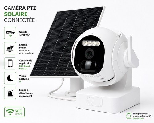 Caméra ptz solaire - caméra,
