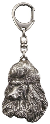 Poodle porte clé - -, argent