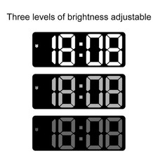 Pour chambre grand présentoir horloge de bureau table de chevet horloge à pile