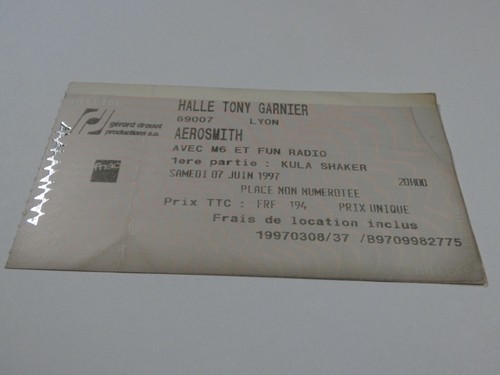 Aerosmith ticket billet - ticket,