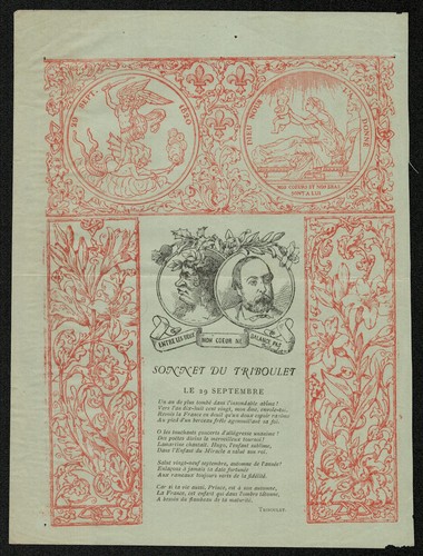 Sonnet triboulet naissance - sonnet,