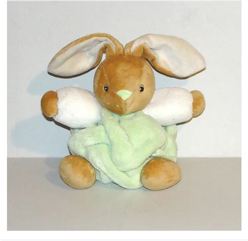 Doudou lapin boule - lapin, plume