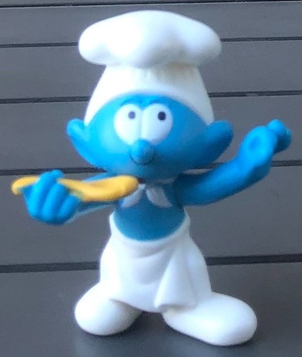 Figurine schtroumpf cuisinier - schtroumpf,