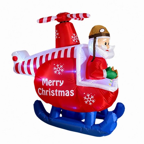 Père noël gonflable led - père,