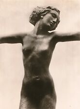 Photo vintage - Statue femme bronze -  non signé, Rodin ?