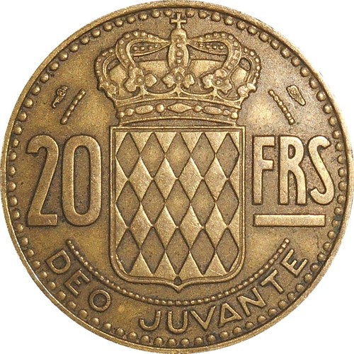 Monaco francs 1951 - francs, km#131