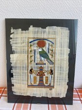 ancien parchemin egyptien dieu Re et osiris deco Sous Verre