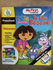 New LeapFrog "My First LeapPad" Book & Cartridge PreSchool Dora to The Rescue