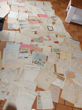 LA FERTE BERNARD SARTHE GROS LOT DE 293 FACTURES VIEUX PAPIERS ANNEE 1900