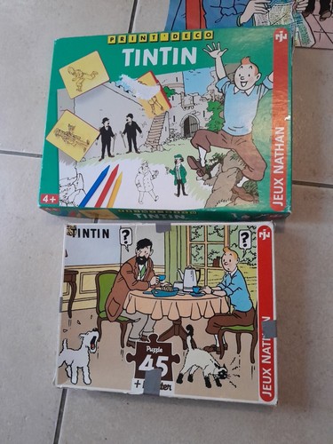 Lot jeux tintin nathan - jeux,