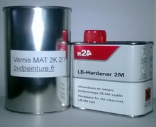 1L5 de vernis HS 2:1 finition  Extra mat  peinture auto  carrosserie moto