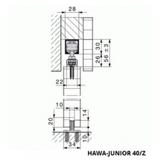 Système porte coulissante