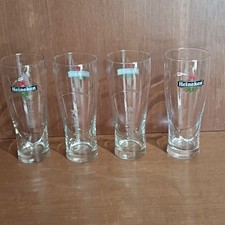 4 Grands Verres À Bière Heineken 0,5L, Verres publicitaires, Vintage 