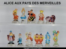 SERIE COMPLETE DE FEVES ALICE AUX PAYS DES MERVEILLES - DISNEY
