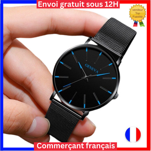 Montre quartz métal - à,