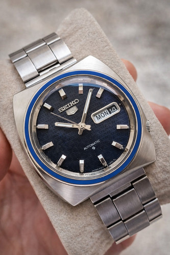 Seiko vintage automatic blue - 5,