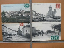 LOT 4 CARTES ANCIENNES PITTORESQUES ANIMEES BADONVILLER