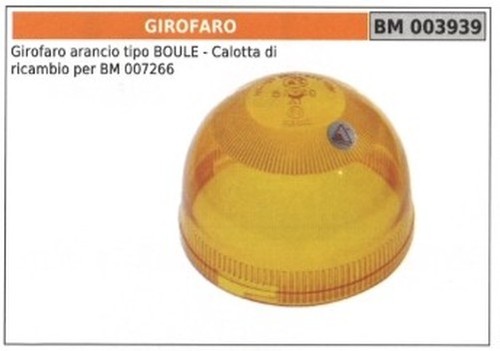 Girophare orange type boule - type,