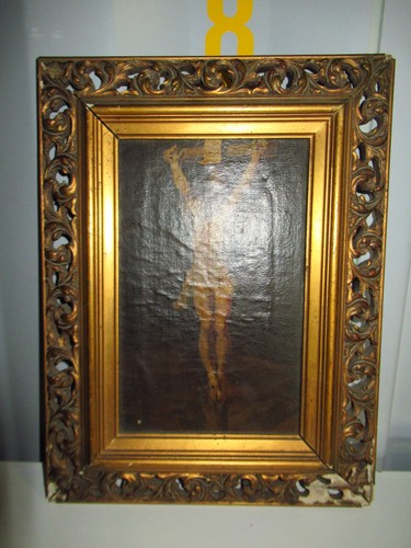 Ancien tableau jésus sur - tableau,