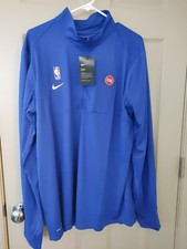 NEW Nike NBA Detroit Pistons Full Zip Jacket Gray AV1743-495 Men's Size XL Tall