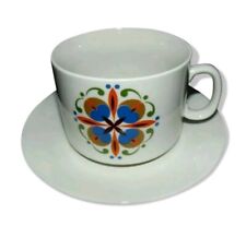  Grande tasse et sous tasse à petit déjeuner Weidmann  design des années 1970