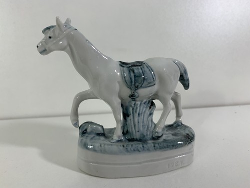 Statuette cheval céramique - statuette,