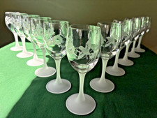 Lot 11 verres à Porto cristal