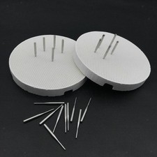 Plateaux de cuisson en céramique dentaire et broches métalliques, accessoires
