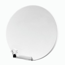 HDSAT Parabole Satellite Fibre Composite Blanche 60cm + BRIDES INOX Anti Corrosi