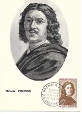 FRANCE CARTE POSTALE PREMIER JOUR FDC 1965 NICOLAS POUSSIN