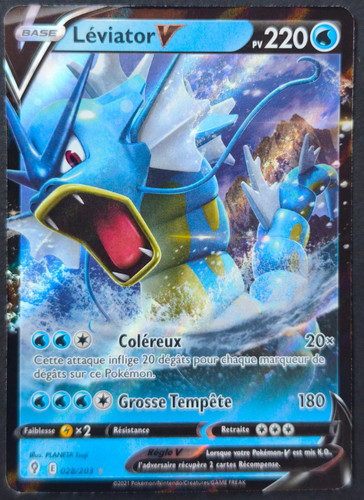 Carte pokémon léviator - pokémon, v