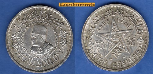 Maroc 500 francs 1956 - maroc,