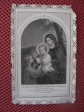 ++"1379"      Ancienne Image Pieuse Canivet Dentelle