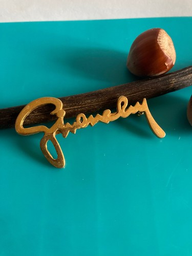 Givenchy broche vintage dorée - broche,