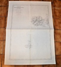 CARTE MARINE ANCIENNE SHOM - Partie occidentale de l'ile d'Elbe et l'ile Pianosa