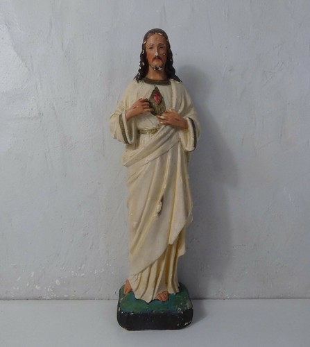 Ancienne statue platre - statue, en