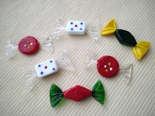 6 Porte couteaux en verre