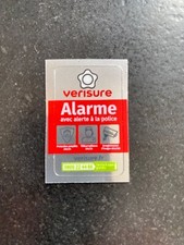 Autocollant 4 x 2.5 cm Verisure Securitas Direct authentique