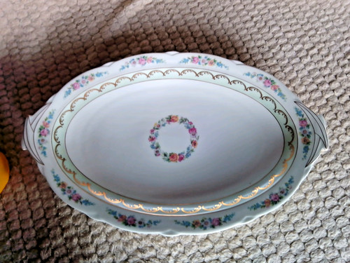 Plat oval porcelaine - plat, en