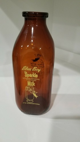 Antique milk bottle - milk,